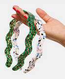 Chunks | Wavy Headband | Terrazzo