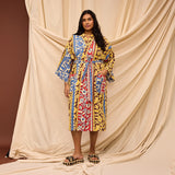 Sage x Clare | Thea Cotton Robe | Vermillion