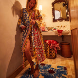 Sage x Clare | Thea Cotton Robe | Vermillion