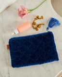 Kip & Co | Velvet Cosmetics Purse| Ocean Dreamer