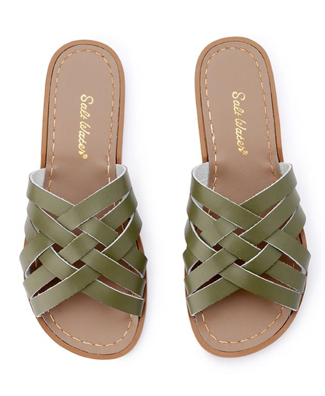 Salt Water Olive Sandals For Ladies Salt Water Sun-San Surfer