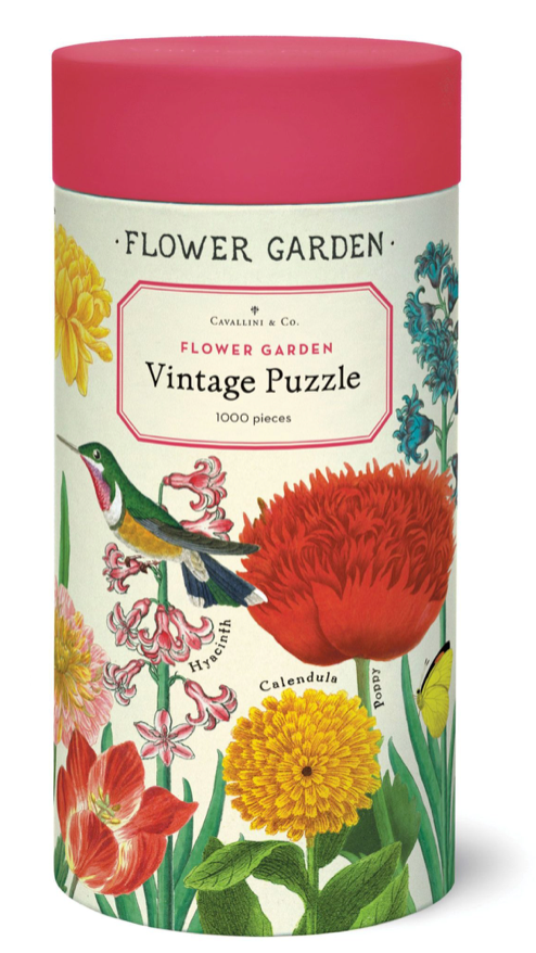 Cavallini 1000 Piece Puzzle | Flower Garden