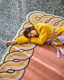 Kip & Co | Quilted Velvet Robe | Lavender Honey