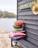 Kip & Co | Velvet Pea Cushion | Jacaranda