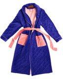 Kip & Co | Quilted Velvet Robe | Mulberry Pie