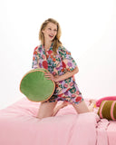 Kip & Co | Velvet Pea Cushion | Pesto