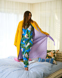 Kip & Co | Quilted Velvet Robe | Lavender Honey