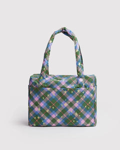 Baggu | Small Cloud Carry-On | Green Star Plaid