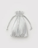 Baggu | Pleated Baggu | Silver