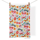 Werkshoppe Cotton Tea Towel | Butterfly Floral
