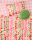 Kip & Co | Velvet Pea Cushion | Pesto