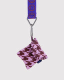 Baggu | Puffy Earbuds Case | Pink Houndstooth