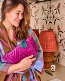 Kip & Co | Wild Grape Velvet Toiletry Bag