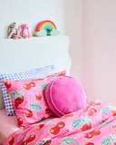 Kip & Co | Velvet Pea Cushion | Pink Love