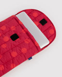 Baggu | Puffy Laptop Sleeve 16" | Red Polka Dot