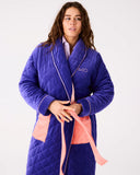 Kip & Co | Quilted Velvet Robe | Mulberry Pie