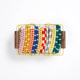 Sophie Home | Striped Washcloths | 3 Pack | Pink / Yellow / Green