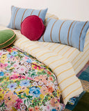 Kip & Co | Velvet Pea Cushion | Rhubarb