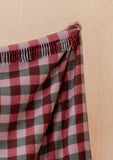 TBCo | Recycled Wool Blanket | Wine Gingham