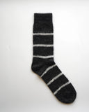 Nishiguchi Kutsushita | Oslo Mohair Wool Border Sock
