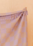 TBCo | Recycled Wool Blanket | Lilac & Coffee Checkerboard