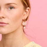 Martha Jean | Mini Shell Earrings | Gold Swirl