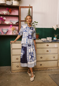 Nancybird | Coco Pintuck Skirt | Lyon Tile
