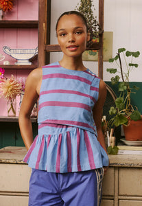 Nancybird | Simpson Top | Raspberry Stripe