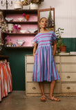 Nancybird | Tathra Dress | Raspberry Stripe
