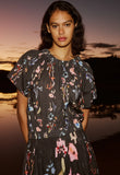 Nancybird | Daphne Top | Watercolour Charcoal