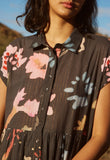 Nancybird | Maja Dress | Watercolour Charcoal