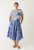 Nancybird | Eula Skirt | Raspberry Stripe