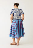 Nancybird | Eula Skirt | Raspberry Stripe