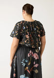 Nancybird | Daphne Top | Watercolour Charcoal