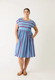 Nancybird | Tathra Dress | Raspberry Stripe