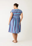 Nancybird | Tathra Dress | Raspberry Stripe