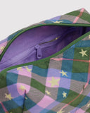 Baggu | Dopp Kit Bag | Green Star Plaid