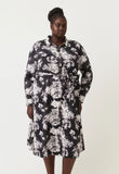 Nancybird | Mera Shirt Dress | Hydrangea Greyscale