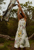 Nancybird | Silk Scarf | Charcoal Archival Floral