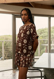 Nancybird | Dolman Top | Ochre Flower