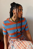 Nancybird | Rana Knit Tee | Terracotta Stripe