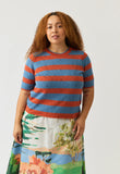 Nancybird | Rana Knit Tee | Terracotta Stripe