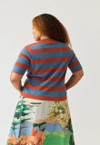 Nancybird | Rana Knit Tee | Terracotta Stripe