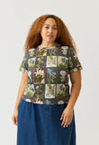 Nancybird | Apollo Tee | Charcoal Archive Floral
