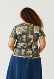 Nancybird | Apollo Tee | Charcoal Archive Floral