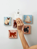 Jones & Co | Purr Russian Blue Cat Tile
