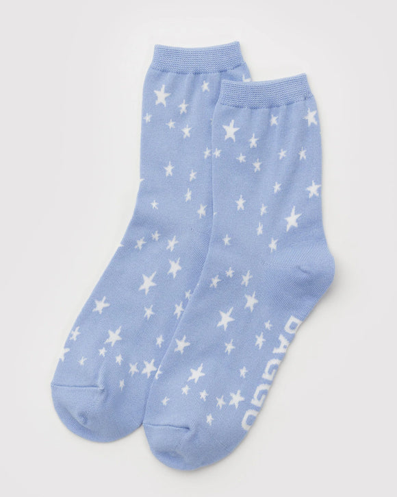 Baggu | Crew Sock | Blue Star