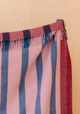 TBCo | Recycled Wool Blanket | Berry Frame Stripe