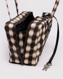 Baggu | Nylon Medium Bowler Bag | Blurred Gingham Brown
