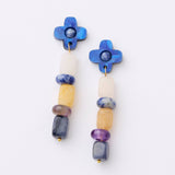 Martha Jean | Madeline Beaded Earrings | Cobalt